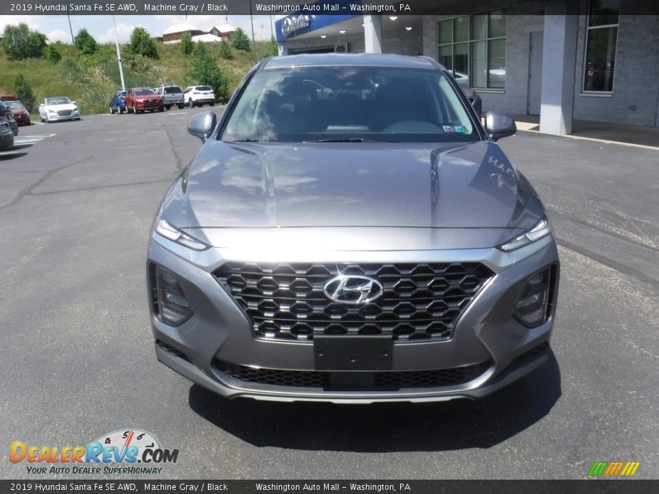 2019 Hyundai Santa Fe SE AWD Machine Gray / Black Photo #4