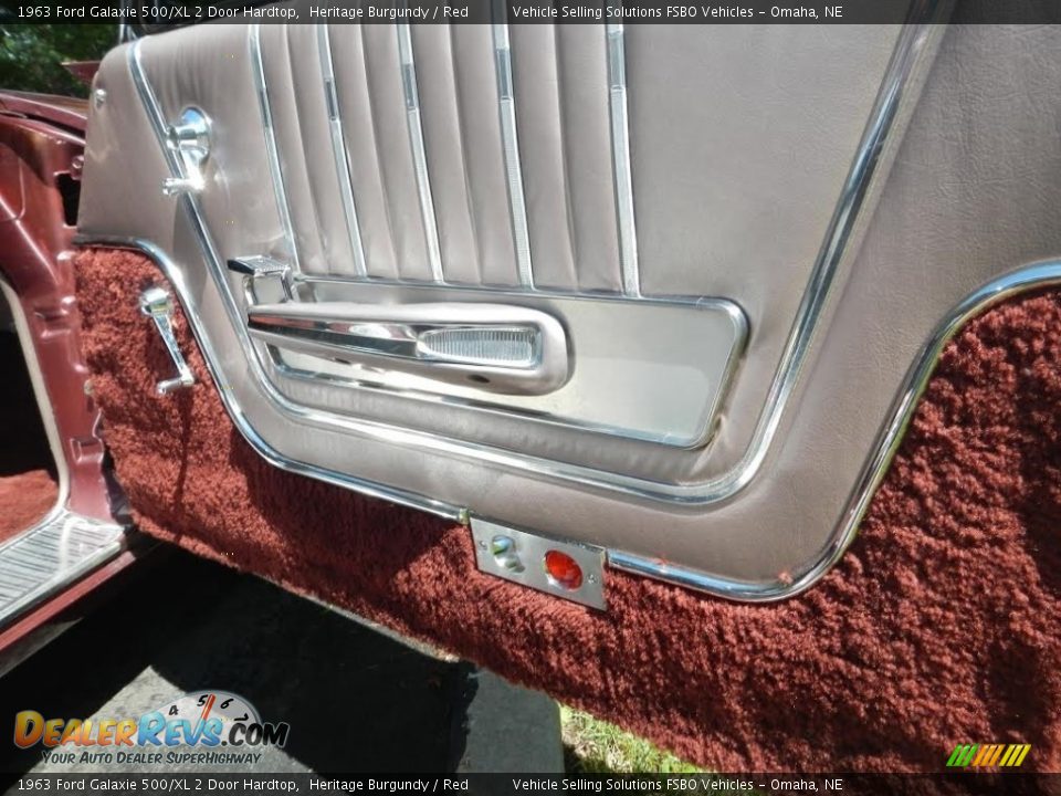 1963 Ford Galaxie 500/XL 2 Door Hardtop Heritage Burgundy / Red Photo #4