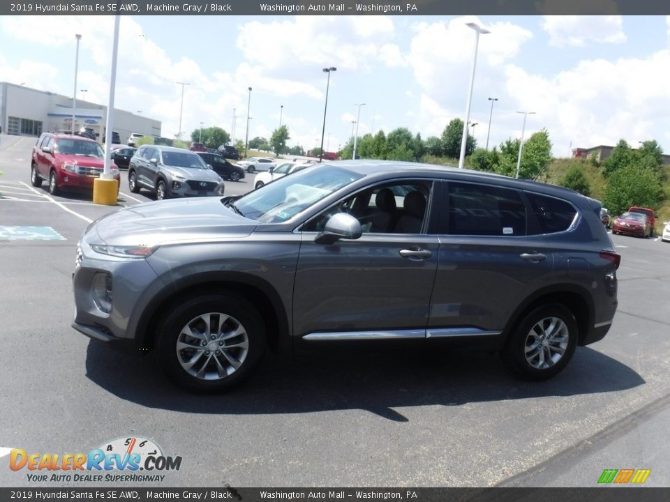 2019 Hyundai Santa Fe SE AWD Machine Gray / Black Photo #6