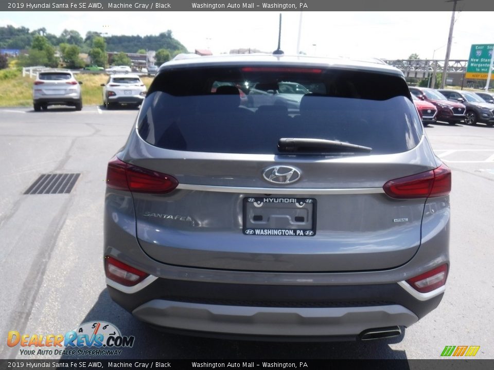 2019 Hyundai Santa Fe SE AWD Machine Gray / Black Photo #8