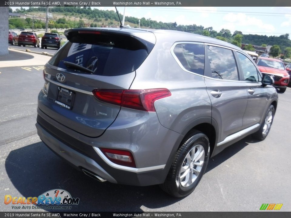 2019 Hyundai Santa Fe SE AWD Machine Gray / Black Photo #9