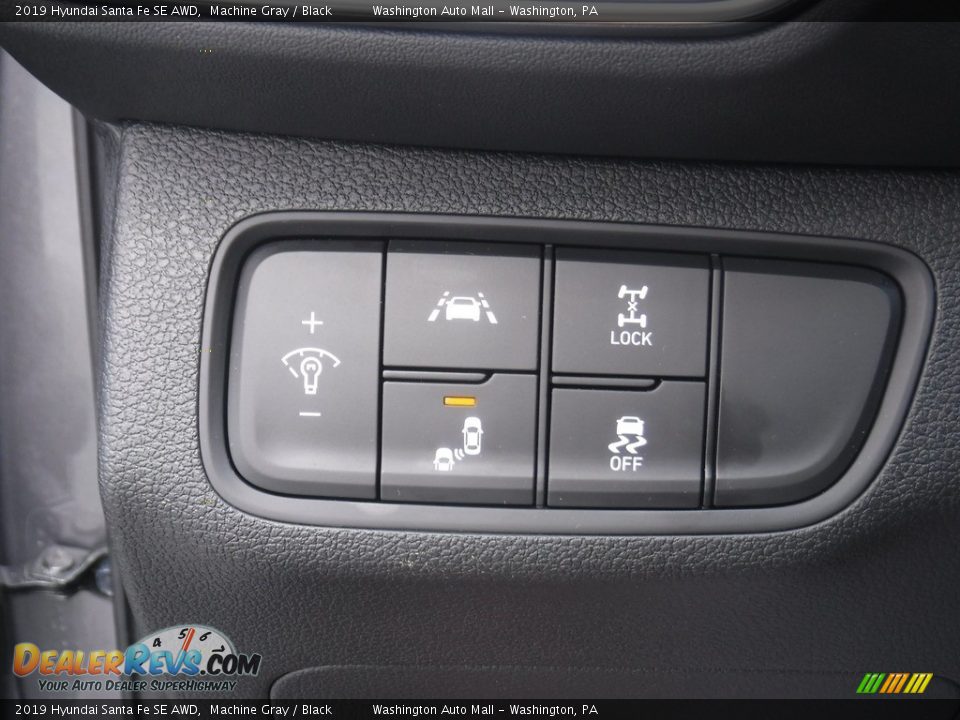 2019 Hyundai Santa Fe SE AWD Machine Gray / Black Photo #15