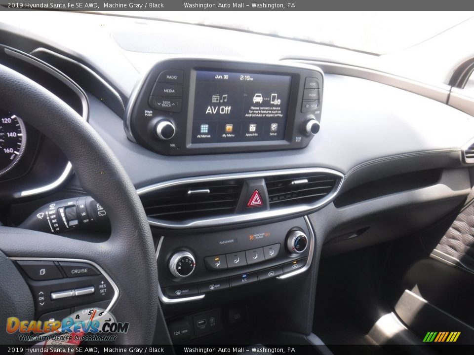 2019 Hyundai Santa Fe SE AWD Machine Gray / Black Photo #16