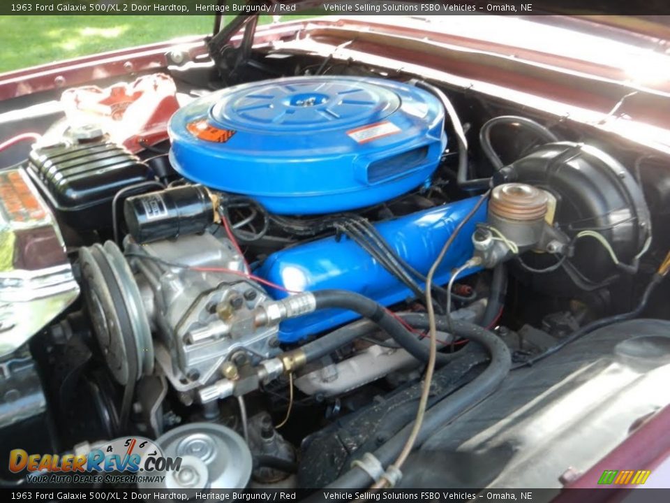 1963 Ford Galaxie 500/XL 2 Door Hardtop Heritage Burgundy / Red Photo #17