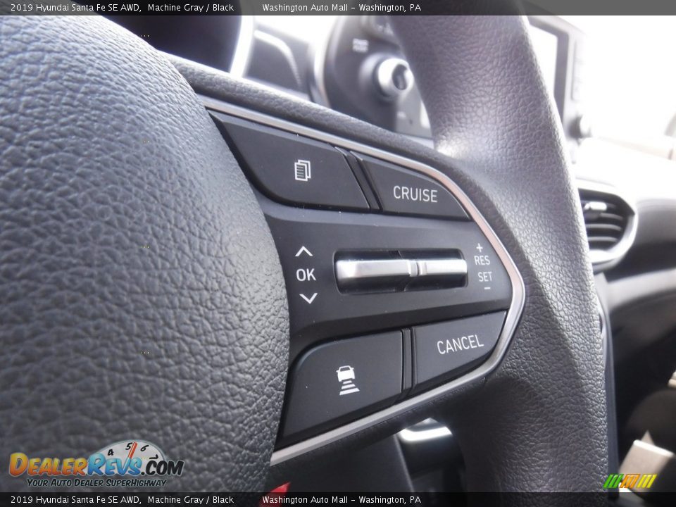 2019 Hyundai Santa Fe SE AWD Machine Gray / Black Photo #22