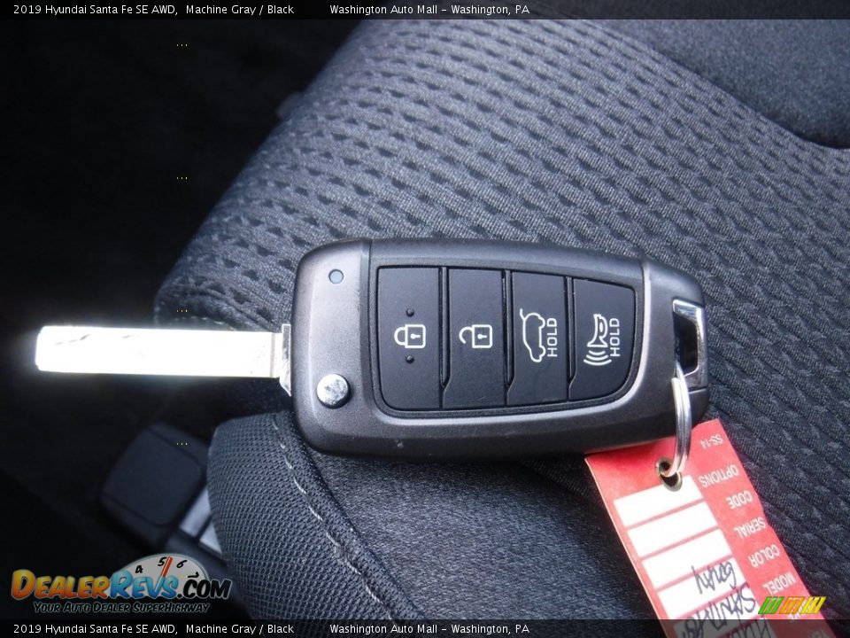 2019 Hyundai Santa Fe SE AWD Machine Gray / Black Photo #26