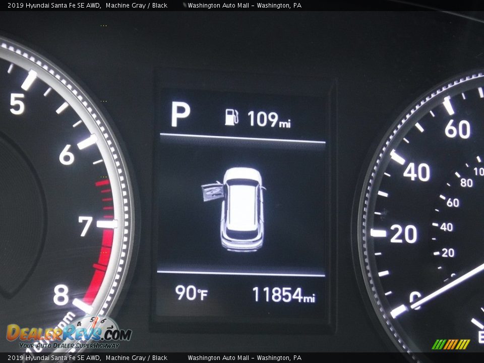 2019 Hyundai Santa Fe SE AWD Machine Gray / Black Photo #28