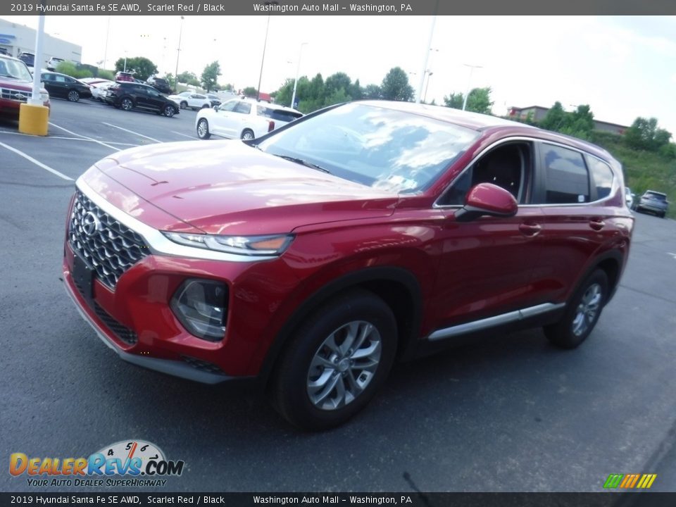 2019 Hyundai Santa Fe SE AWD Scarlet Red / Black Photo #5