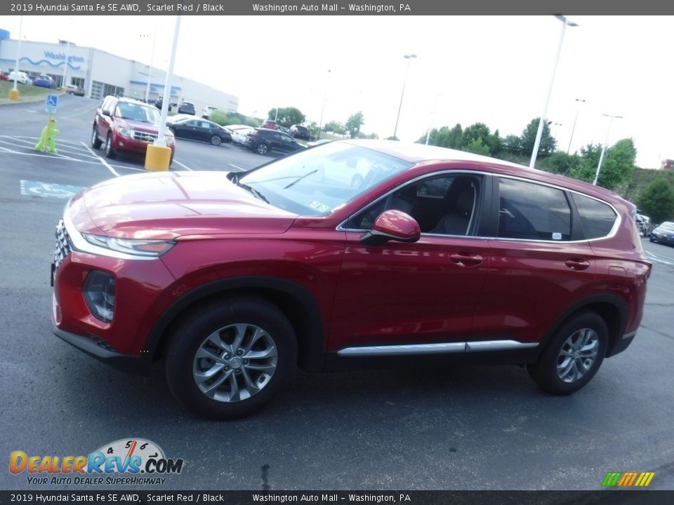 2019 Hyundai Santa Fe SE AWD Scarlet Red / Black Photo #6