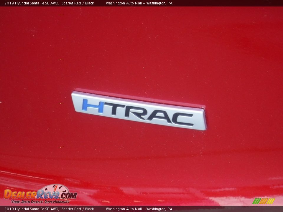2019 Hyundai Santa Fe SE AWD Scarlet Red / Black Photo #10