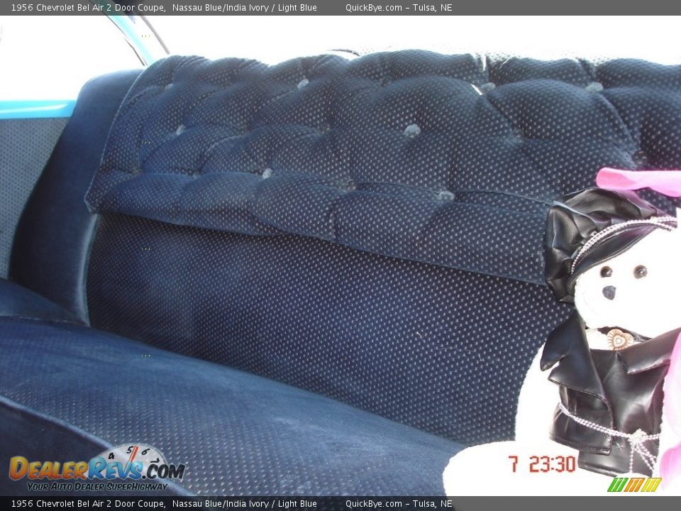 1956 Chevrolet Bel Air 2 Door Coupe Nassau Blue/India Ivory / Light Blue Photo #8