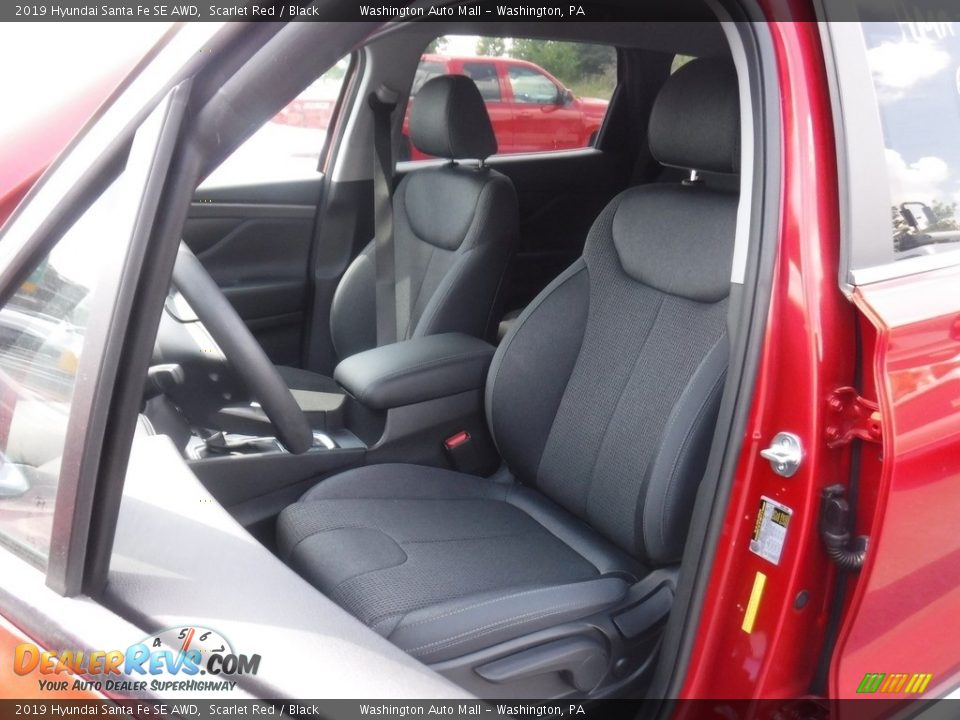2019 Hyundai Santa Fe SE AWD Scarlet Red / Black Photo #12