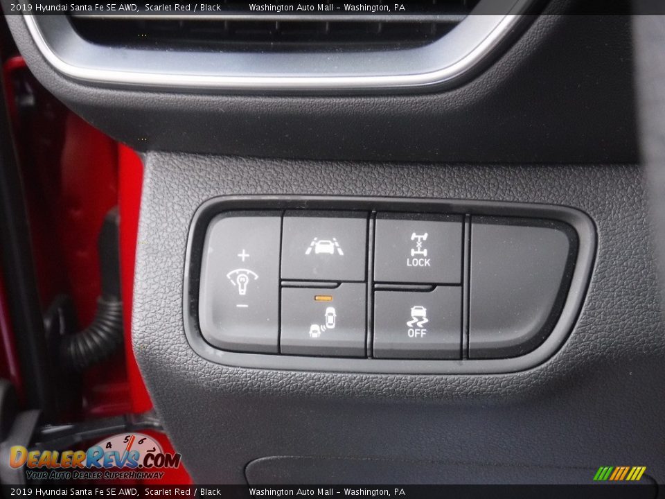 2019 Hyundai Santa Fe SE AWD Scarlet Red / Black Photo #14