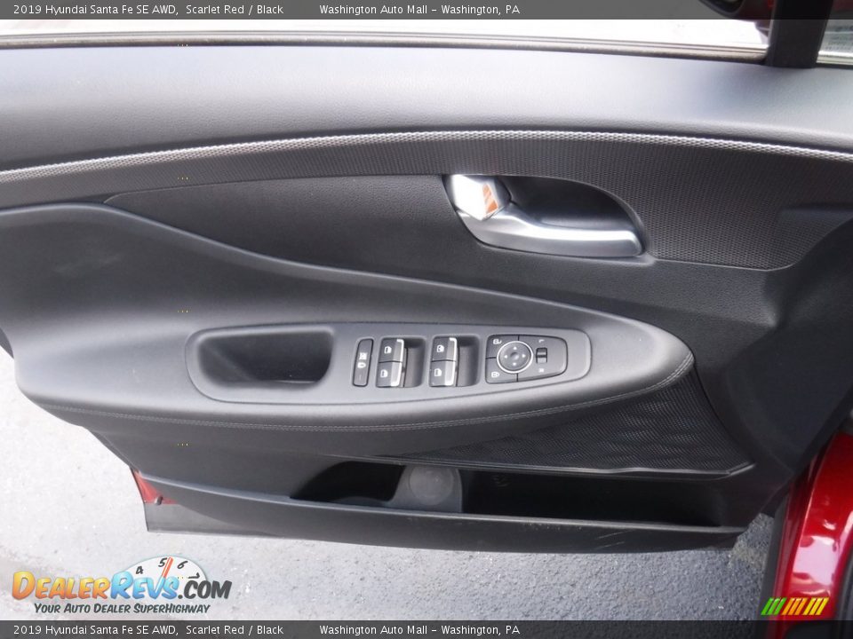 2019 Hyundai Santa Fe SE AWD Scarlet Red / Black Photo #15
