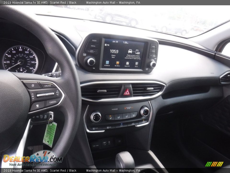 2019 Hyundai Santa Fe SE AWD Scarlet Red / Black Photo #17