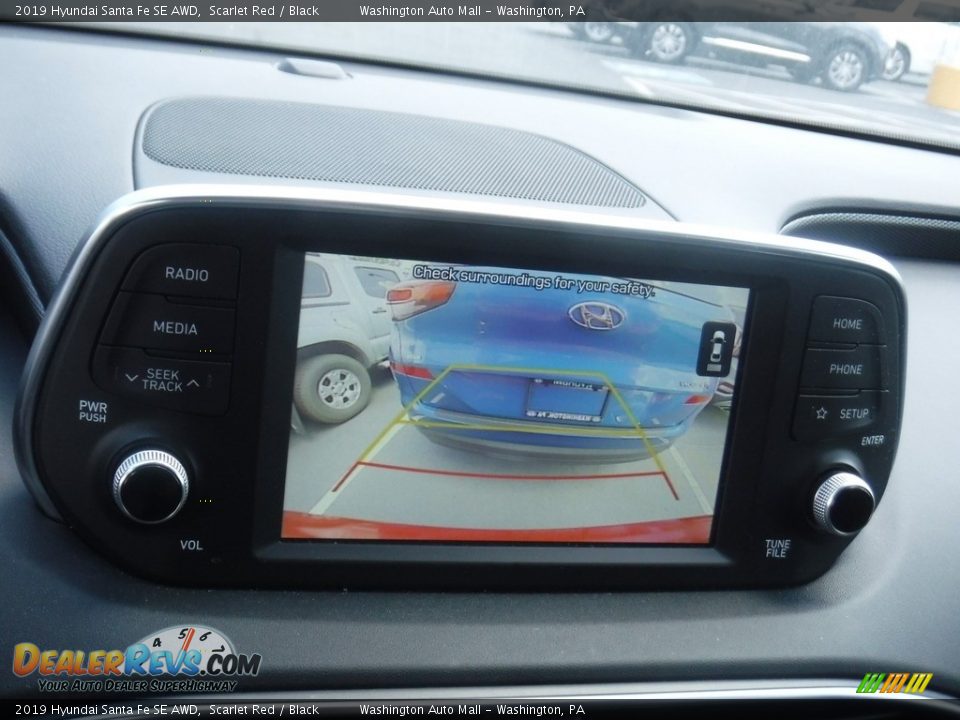 2019 Hyundai Santa Fe SE AWD Scarlet Red / Black Photo #18