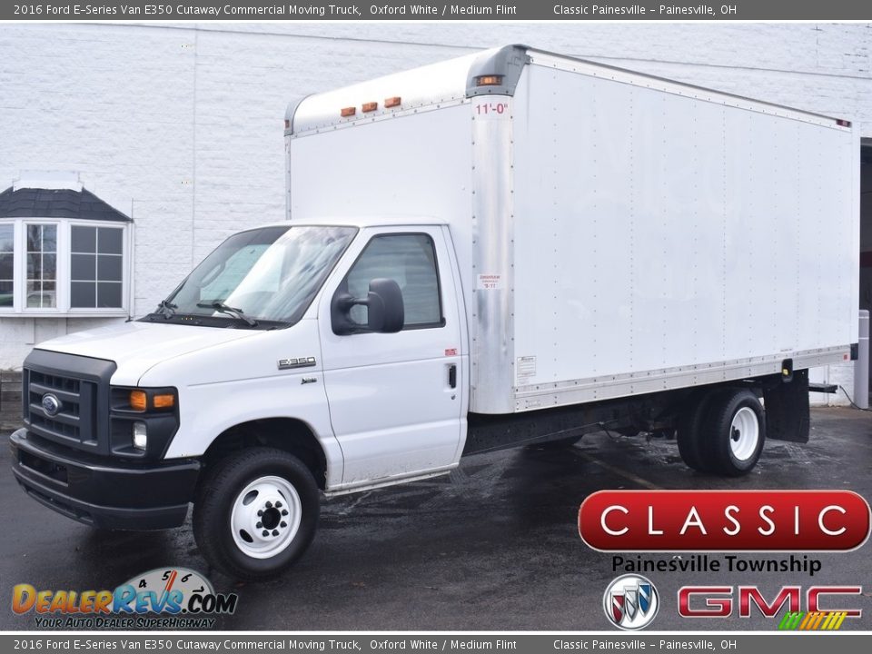 2016 Ford E-Series Van E350 Cutaway Commercial Moving Truck Oxford White / Medium Flint Photo #1