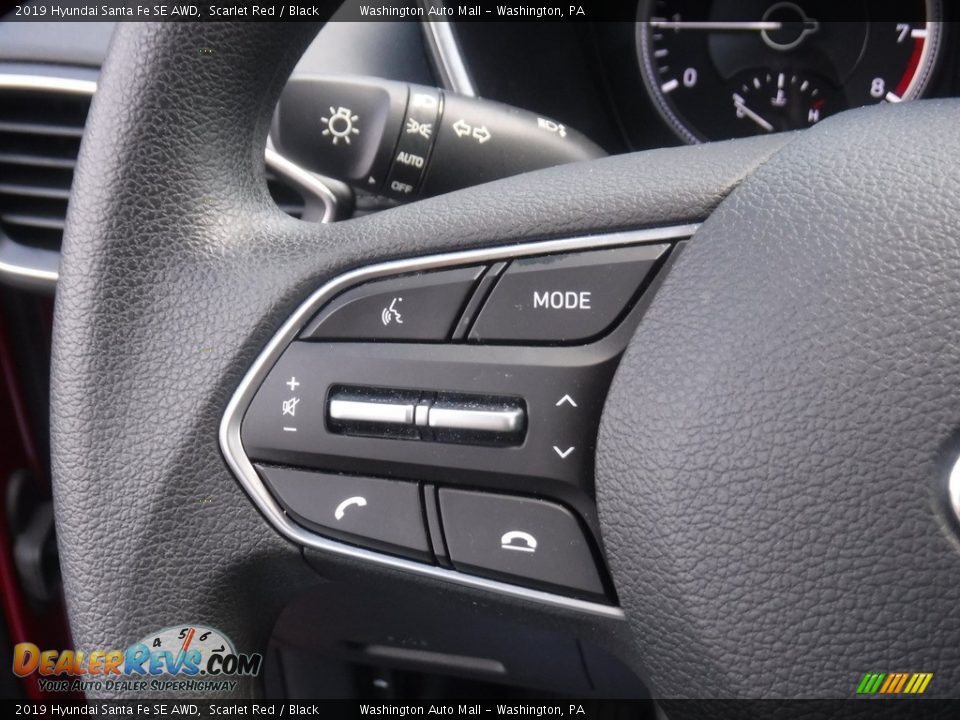 2019 Hyundai Santa Fe SE AWD Scarlet Red / Black Photo #19