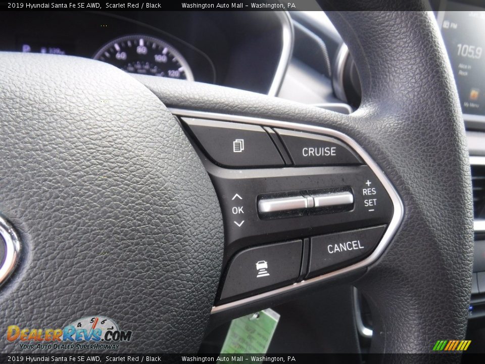 2019 Hyundai Santa Fe SE AWD Scarlet Red / Black Photo #20