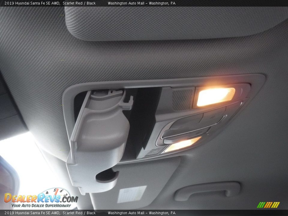 2019 Hyundai Santa Fe SE AWD Scarlet Red / Black Photo #21