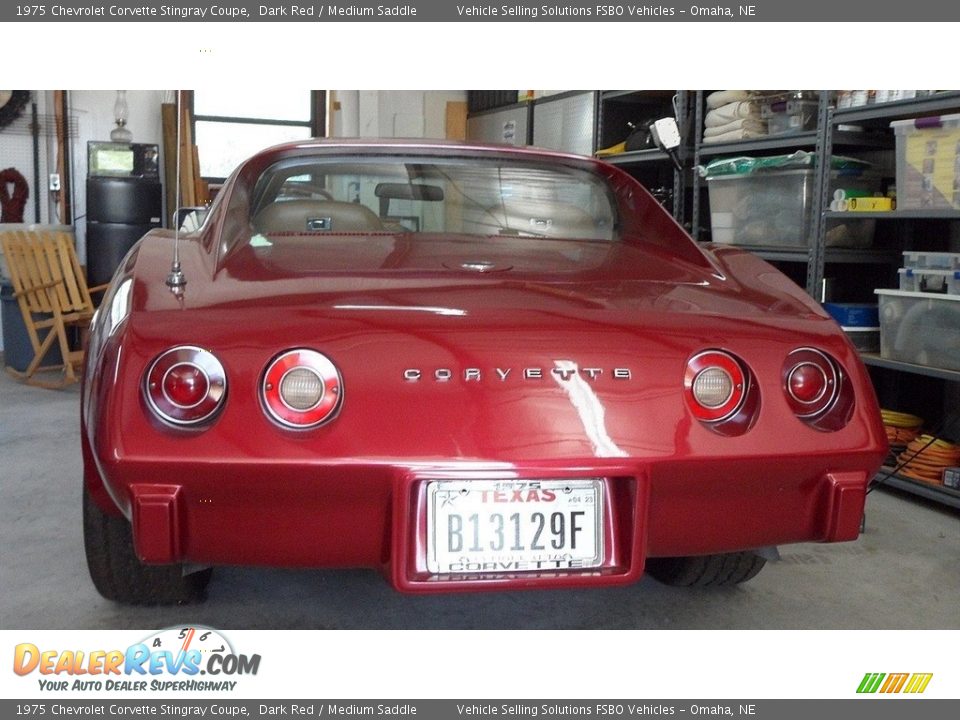 1975 Chevrolet Corvette Stingray Coupe Dark Red / Medium Saddle Photo #5