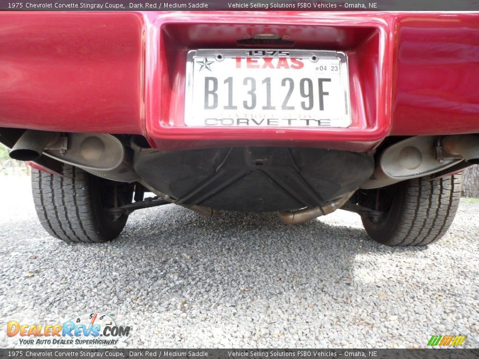 1975 Chevrolet Corvette Stingray Coupe Dark Red / Medium Saddle Photo #7