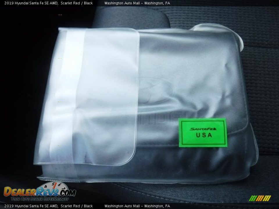 2019 Hyundai Santa Fe SE AWD Scarlet Red / Black Photo #25