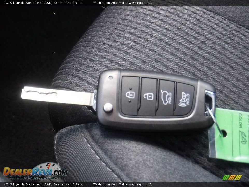 2019 Hyundai Santa Fe SE AWD Scarlet Red / Black Photo #26