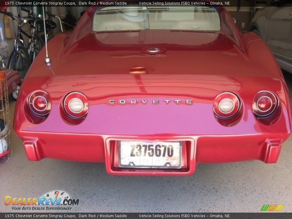 1975 Chevrolet Corvette Stingray Coupe Dark Red / Medium Saddle Photo #11