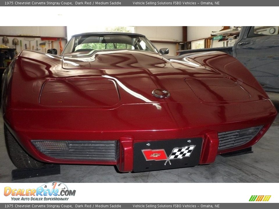 1975 Chevrolet Corvette Stingray Coupe Dark Red / Medium Saddle Photo #12