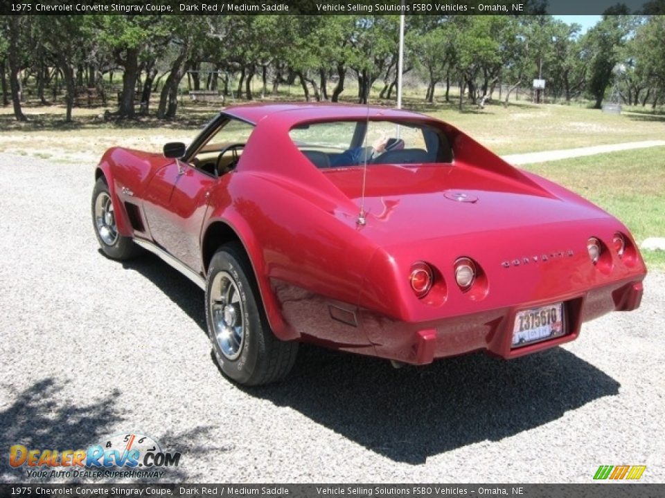 1975 Chevrolet Corvette Stingray Coupe Dark Red / Medium Saddle Photo #13