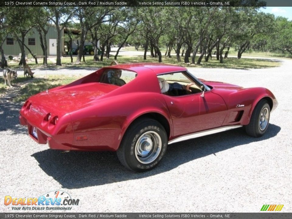 1975 Chevrolet Corvette Stingray Coupe Dark Red / Medium Saddle Photo #14