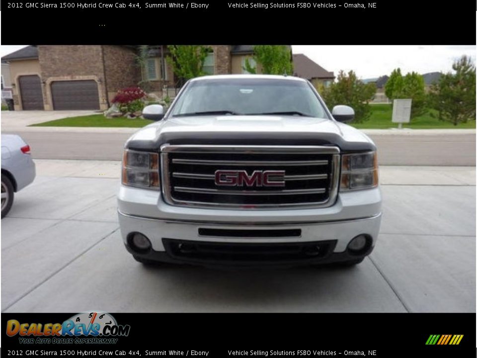 2012 GMC Sierra 1500 Hybrid Crew Cab 4x4 Summit White / Ebony Photo #4