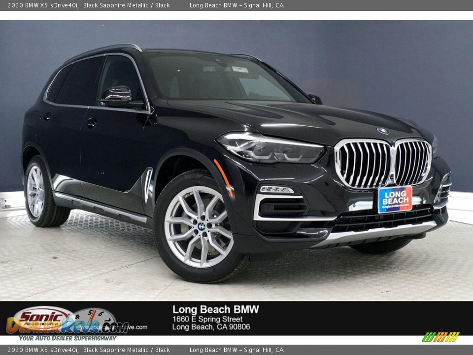 2020 BMW X5 sDrive40i Black Sapphire Metallic / Black Photo #1