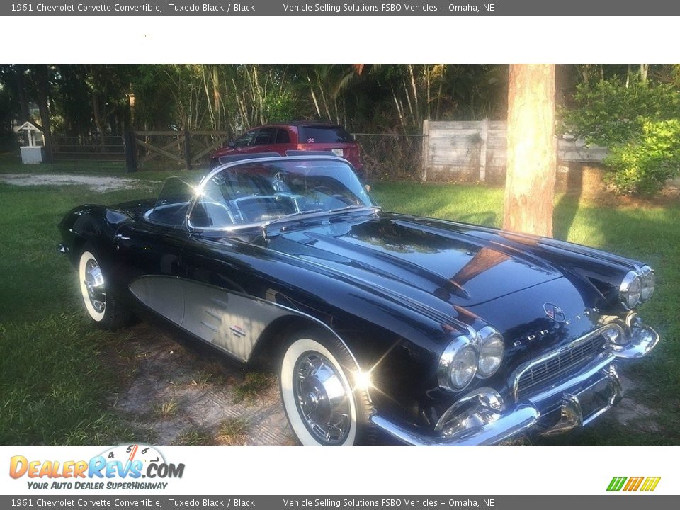 1961 Chevrolet Corvette Convertible Tuxedo Black / Black Photo #1