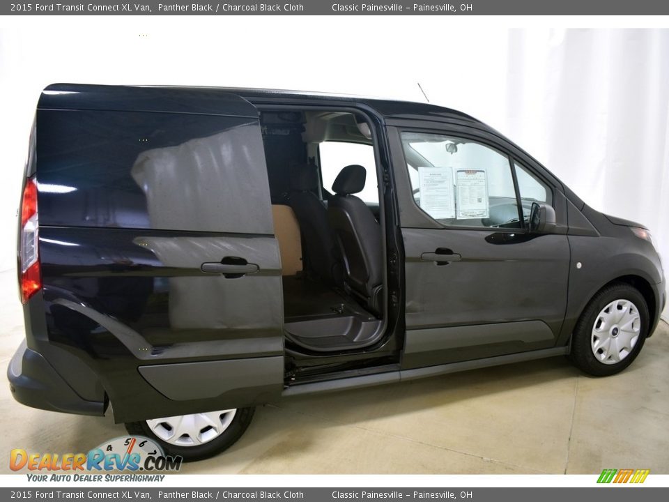 2015 Ford Transit Connect XL Van Panther Black / Charcoal Black Cloth Photo #4