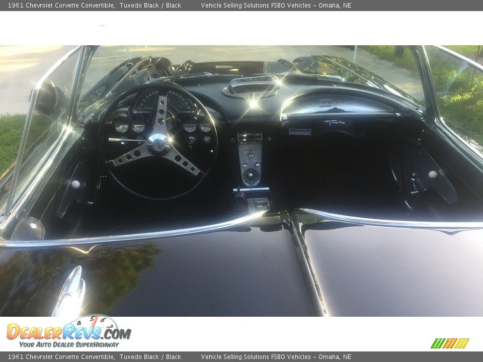 1961 Chevrolet Corvette Convertible Tuxedo Black / Black Photo #3