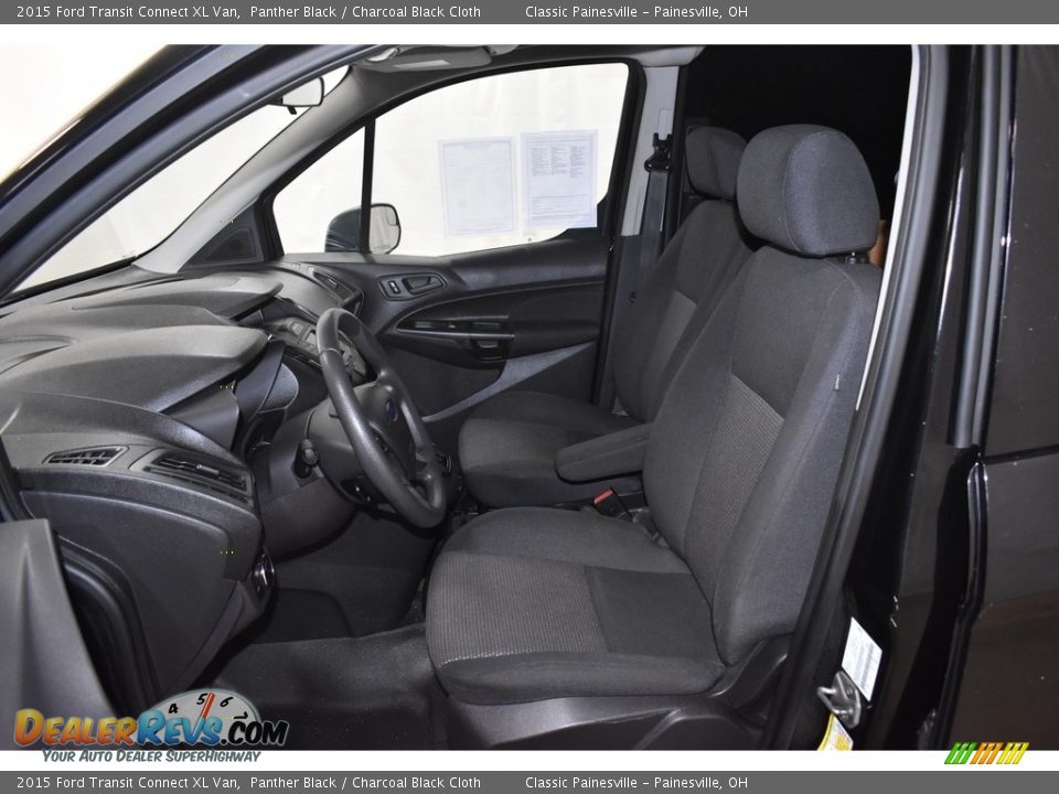 2015 Ford Transit Connect XL Van Panther Black / Charcoal Black Cloth Photo #8