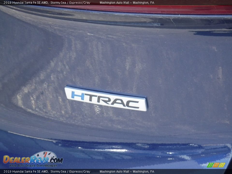 2019 Hyundai Santa Fe SE AWD Stormy Sea / Espresso/Gray Photo #10