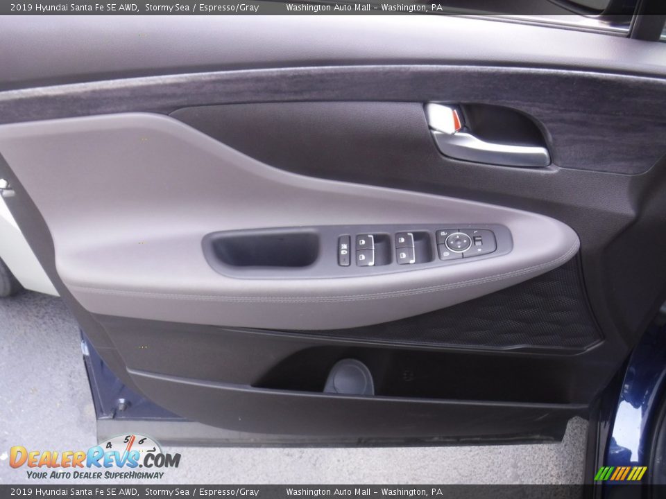 2019 Hyundai Santa Fe SE AWD Stormy Sea / Espresso/Gray Photo #11
