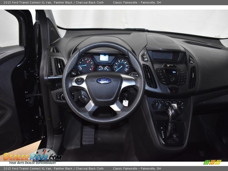 2015 Ford Transit Connect XL Van Panther Black / Charcoal Black Cloth Photo #13