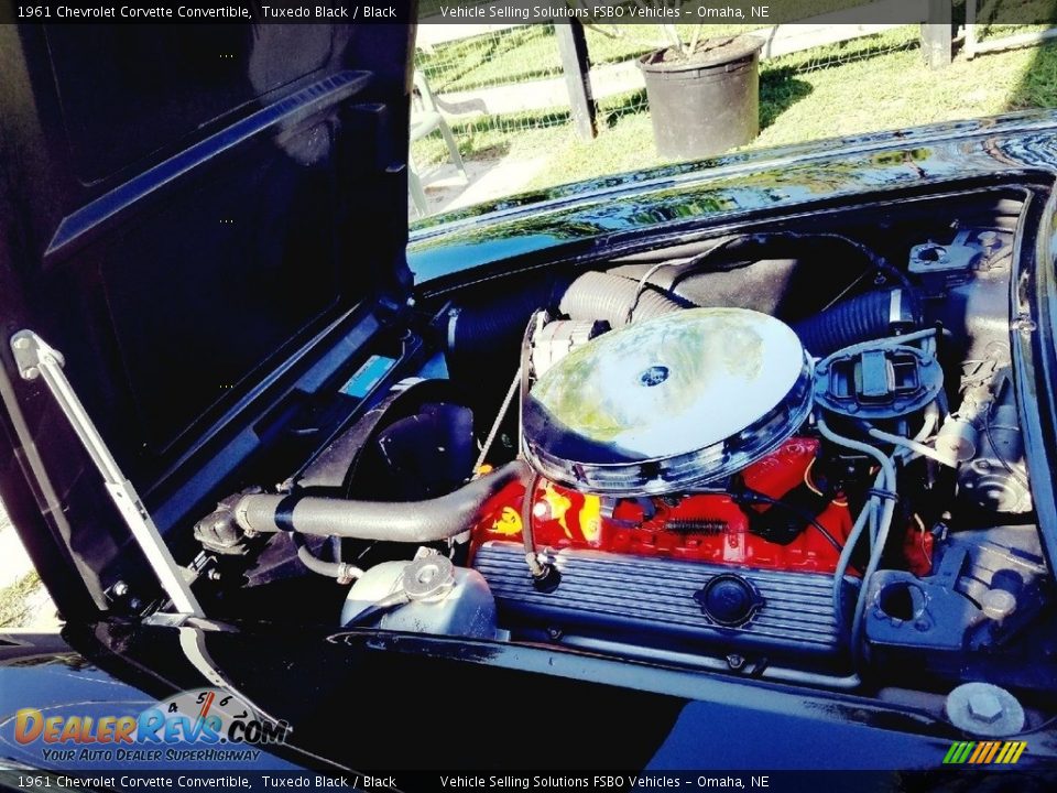 1961 Chevrolet Corvette Convertible Tuxedo Black / Black Photo #16