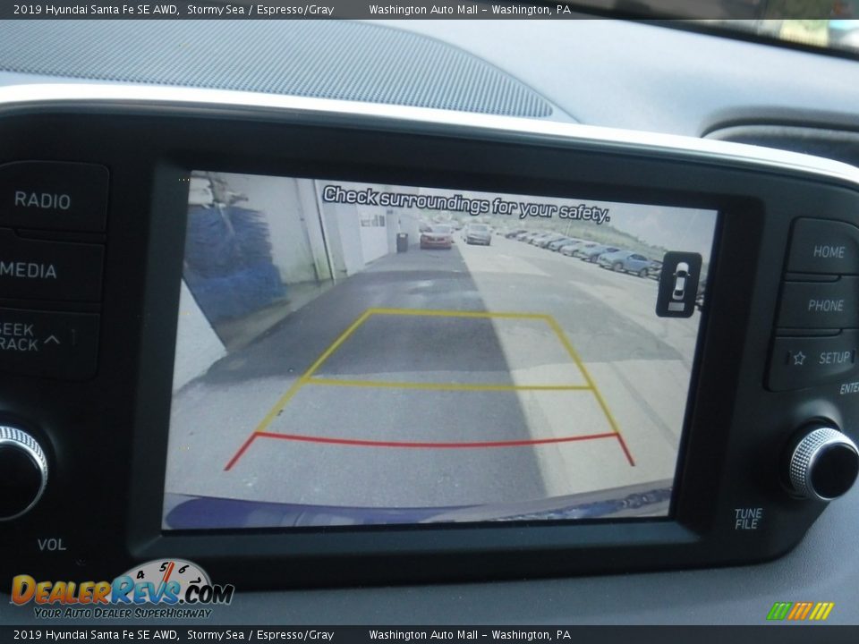 2019 Hyundai Santa Fe SE AWD Stormy Sea / Espresso/Gray Photo #18