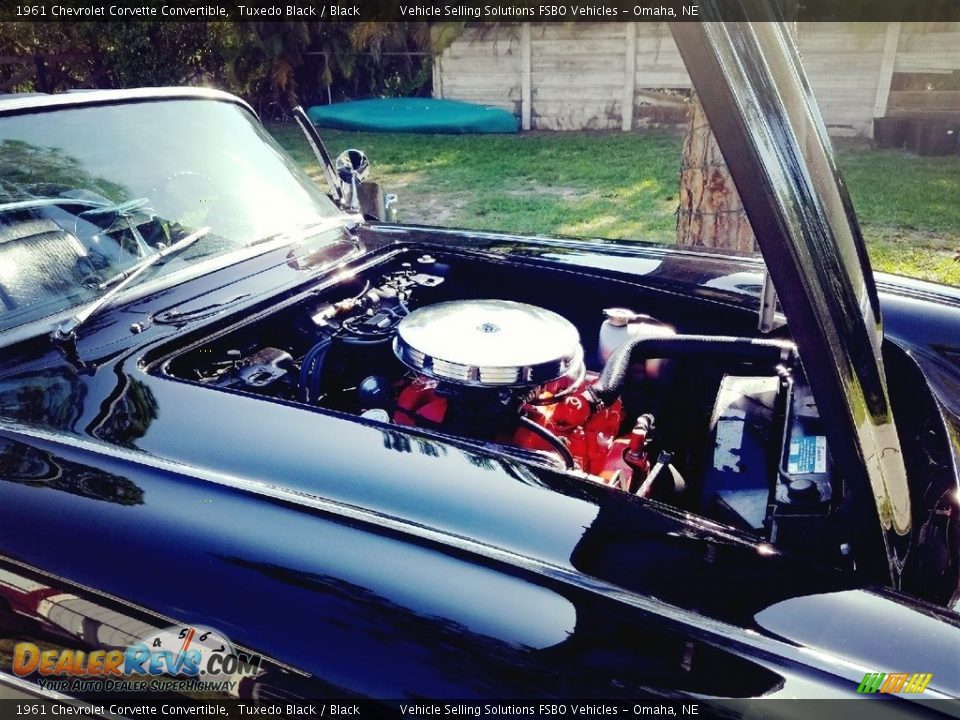 1961 Chevrolet Corvette Convertible Tuxedo Black / Black Photo #17