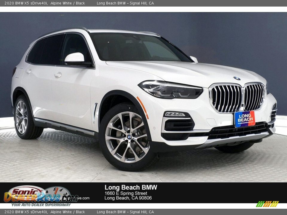 2020 BMW X5 sDrive40i Alpine White / Black Photo #1