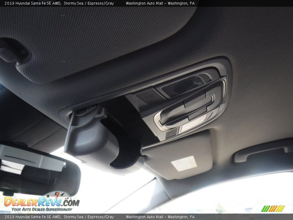 2019 Hyundai Santa Fe SE AWD Stormy Sea / Espresso/Gray Photo #21