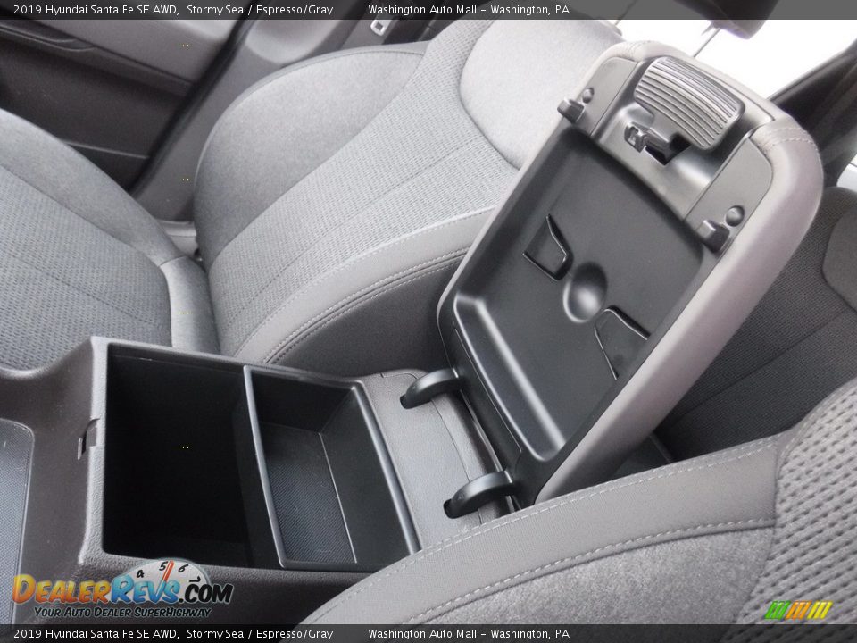 2019 Hyundai Santa Fe SE AWD Stormy Sea / Espresso/Gray Photo #22