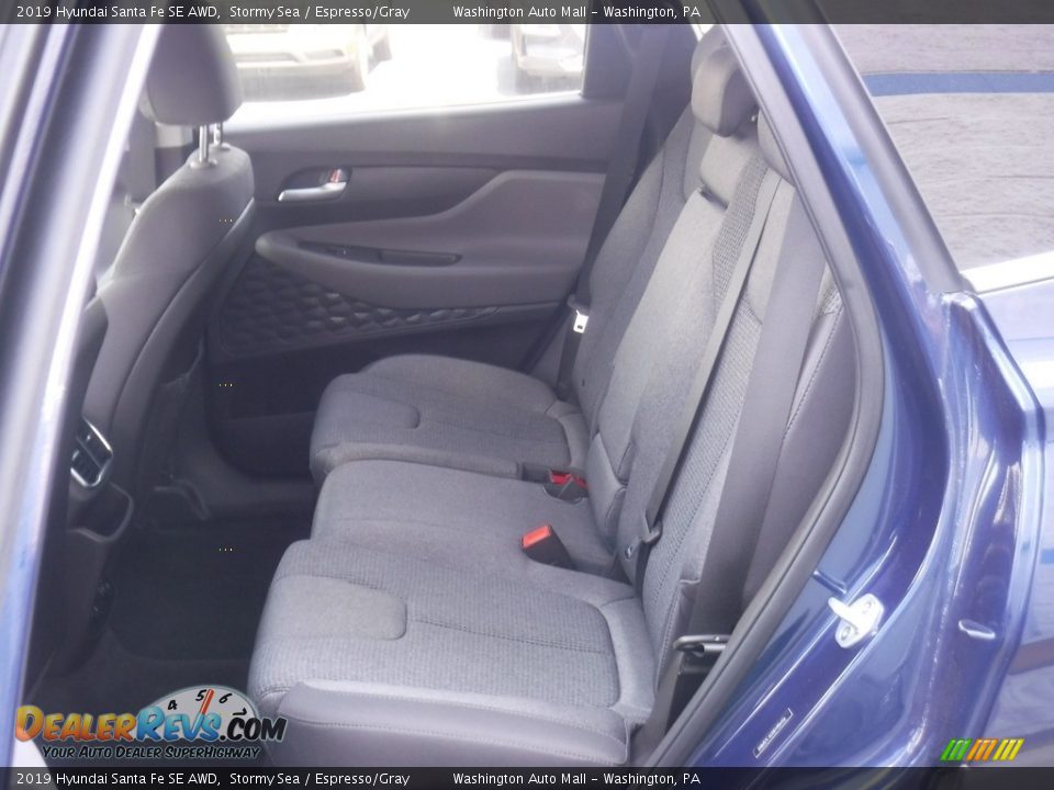 2019 Hyundai Santa Fe SE AWD Stormy Sea / Espresso/Gray Photo #23