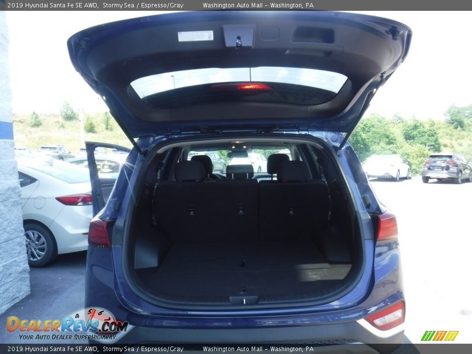 2019 Hyundai Santa Fe SE AWD Stormy Sea / Espresso/Gray Photo #24