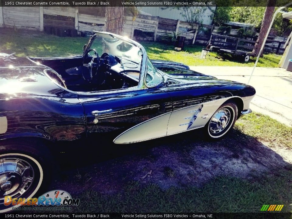 1961 Chevrolet Corvette Convertible Tuxedo Black / Black Photo #22